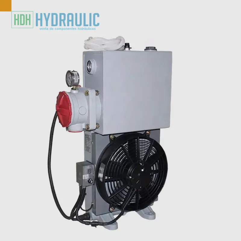 enfriador de aceite hidráulico con ventilador de 24v